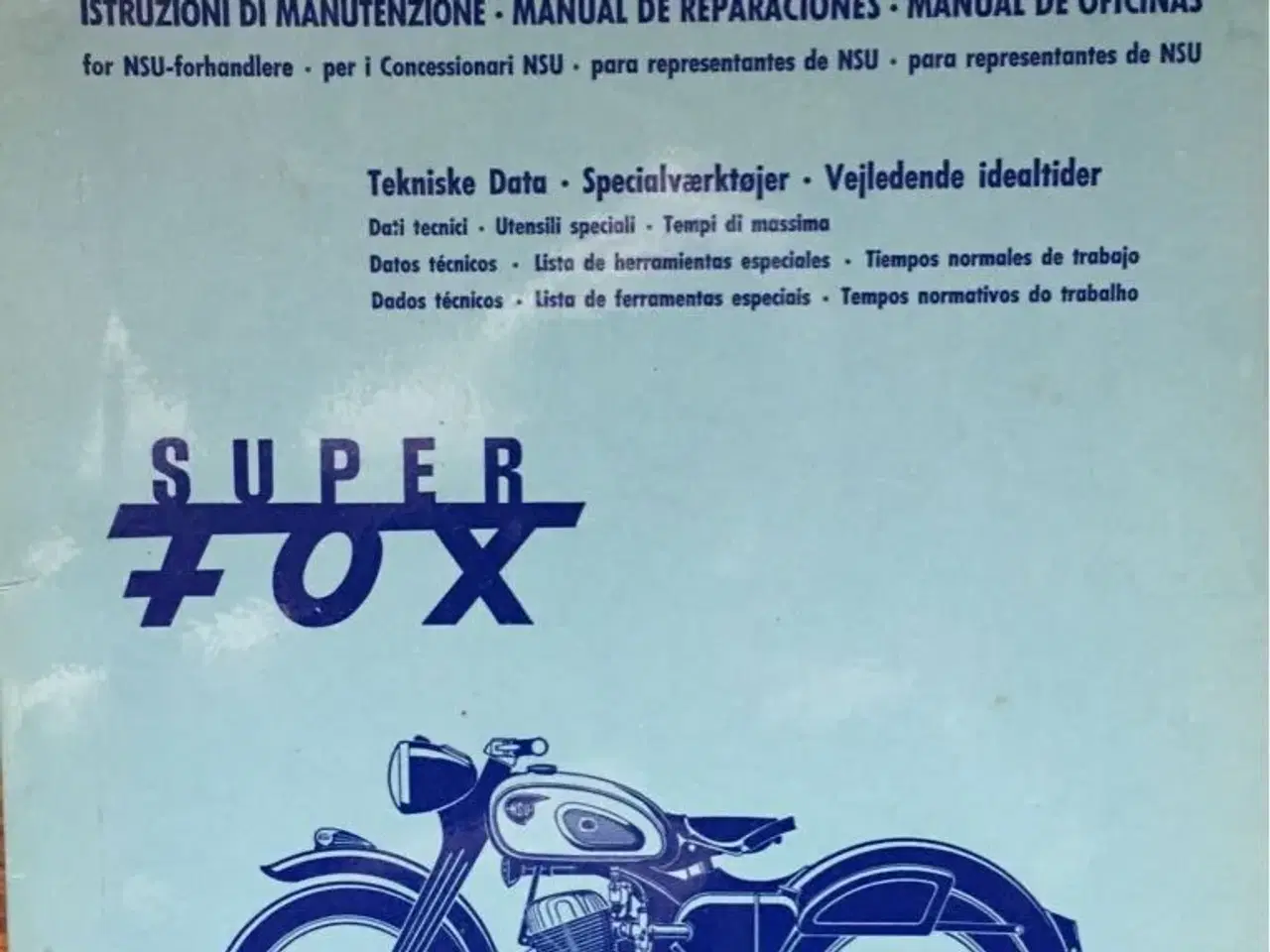 Billede 1 - NSU Superfox - Reparationsvejledning (org.)