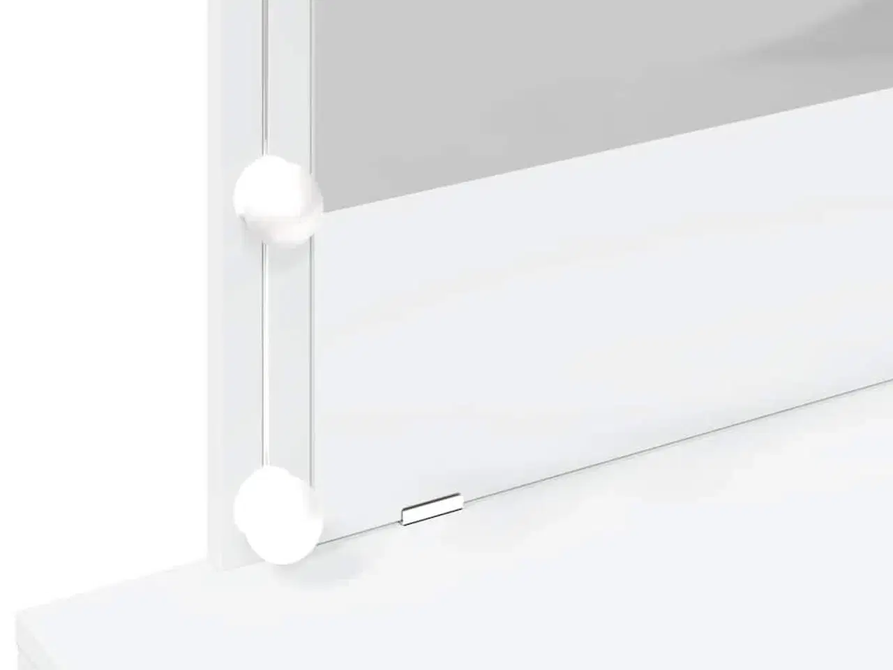 Billede 11 - Makeupbord med LED-lys 100x40x120 cm hvid