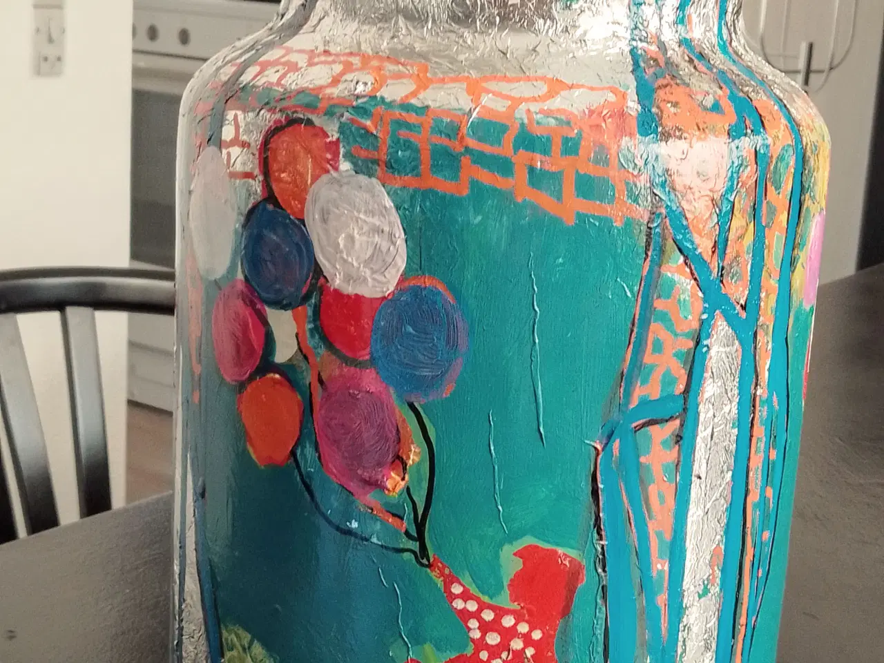 Billede 9 - Dekorerede glasvaser fra eget atelier