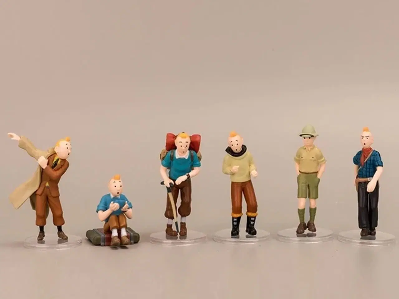 Billede 1 - * 6 lækre Tintin-figurer - meget UNIKKE :-)