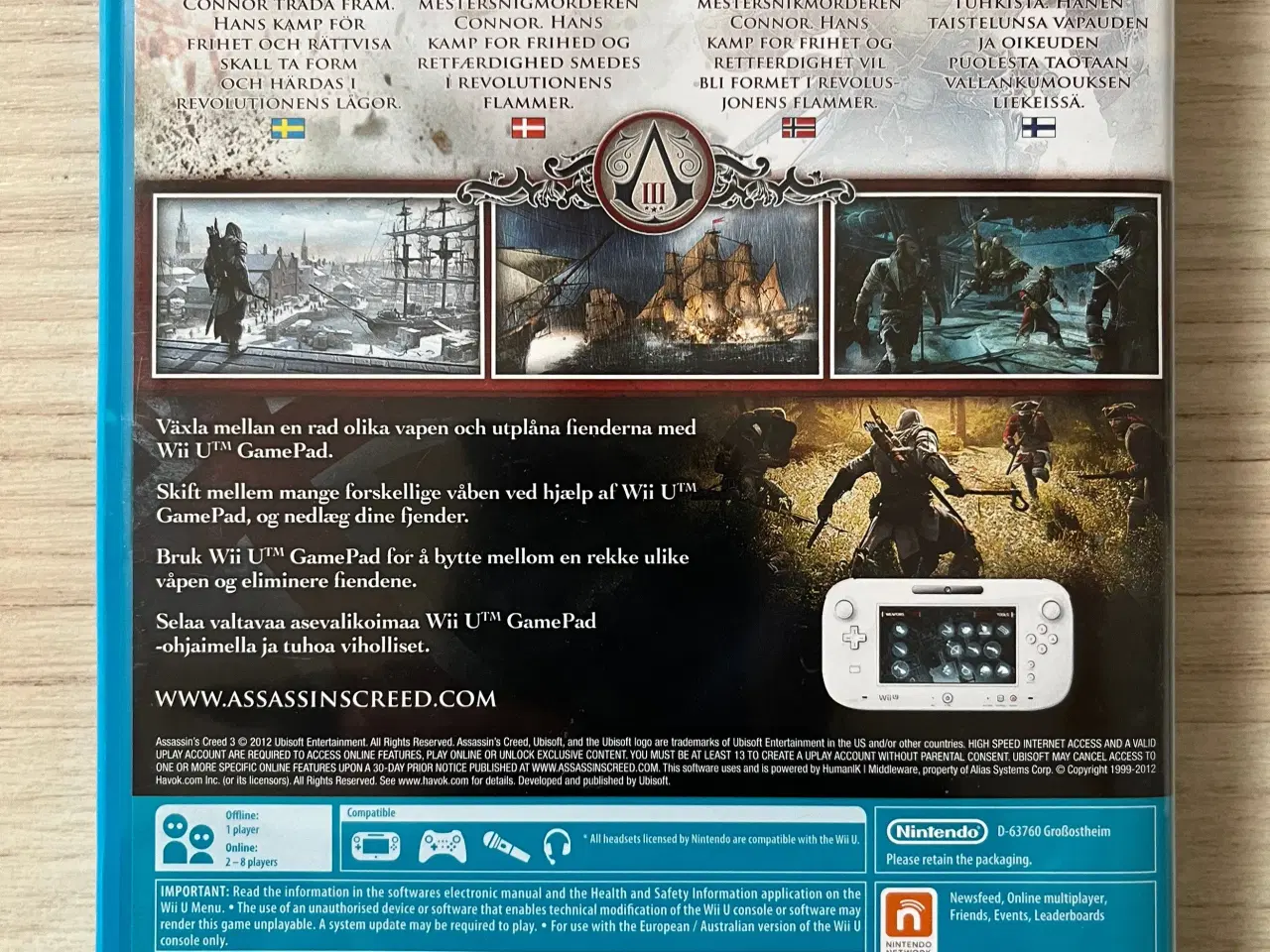 Billede 2 - (Wii U) Assassins Creed III