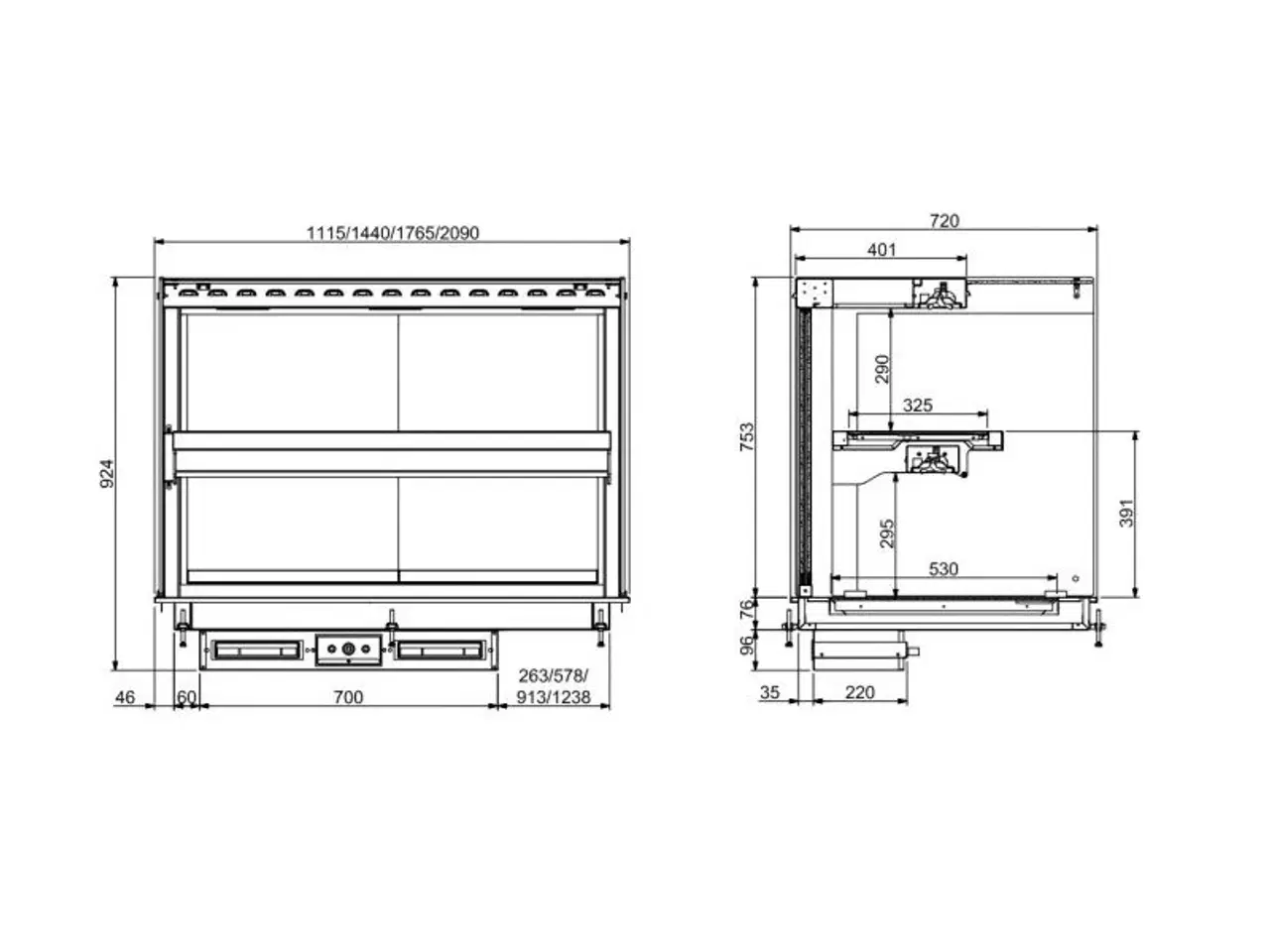 Billede 2 - Varmemontre keramisk display – 6,035 kW