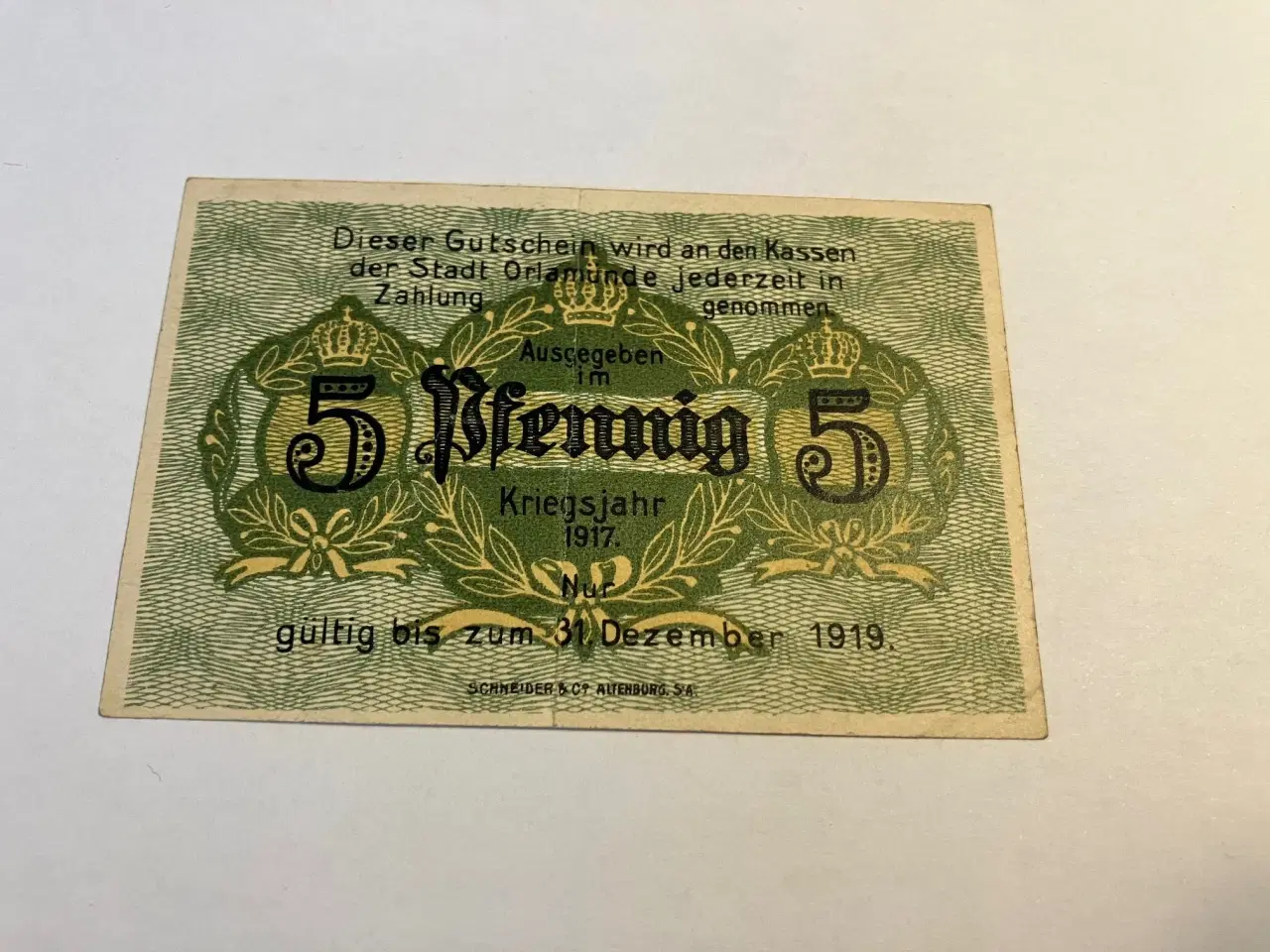 Billede 2 - 5 Pfennig Gutschein