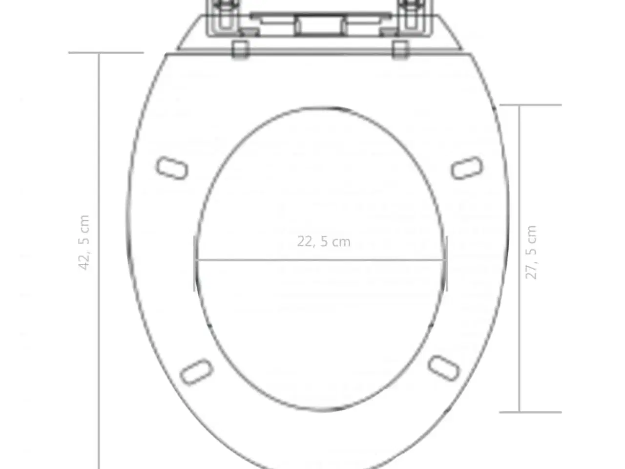 Billede 8 - Toiletsæde med soft-close og quick release-design sort