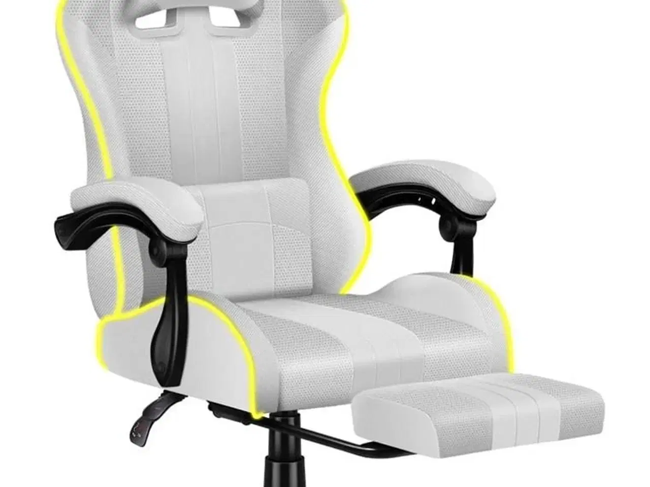Billede 12 - Gamerstol Huzaro Force 4.7 RGB – hvid med fodstøtte