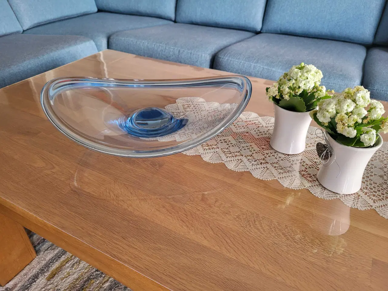 Billede 1 - Stort glasfad 