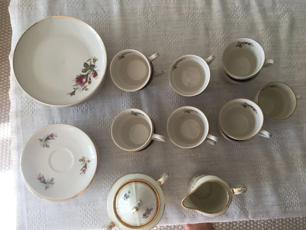 Billede 3 - Porcelæn, kaffestel, Vildrose