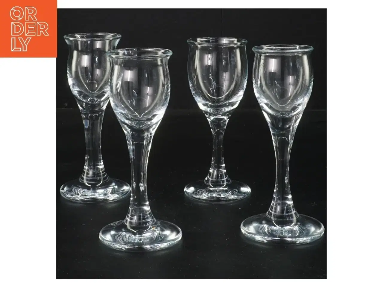 Billede 1 - Ideelle Snapseglas fra Holmegårdsæt (str. 4 stk 13,5 cm)