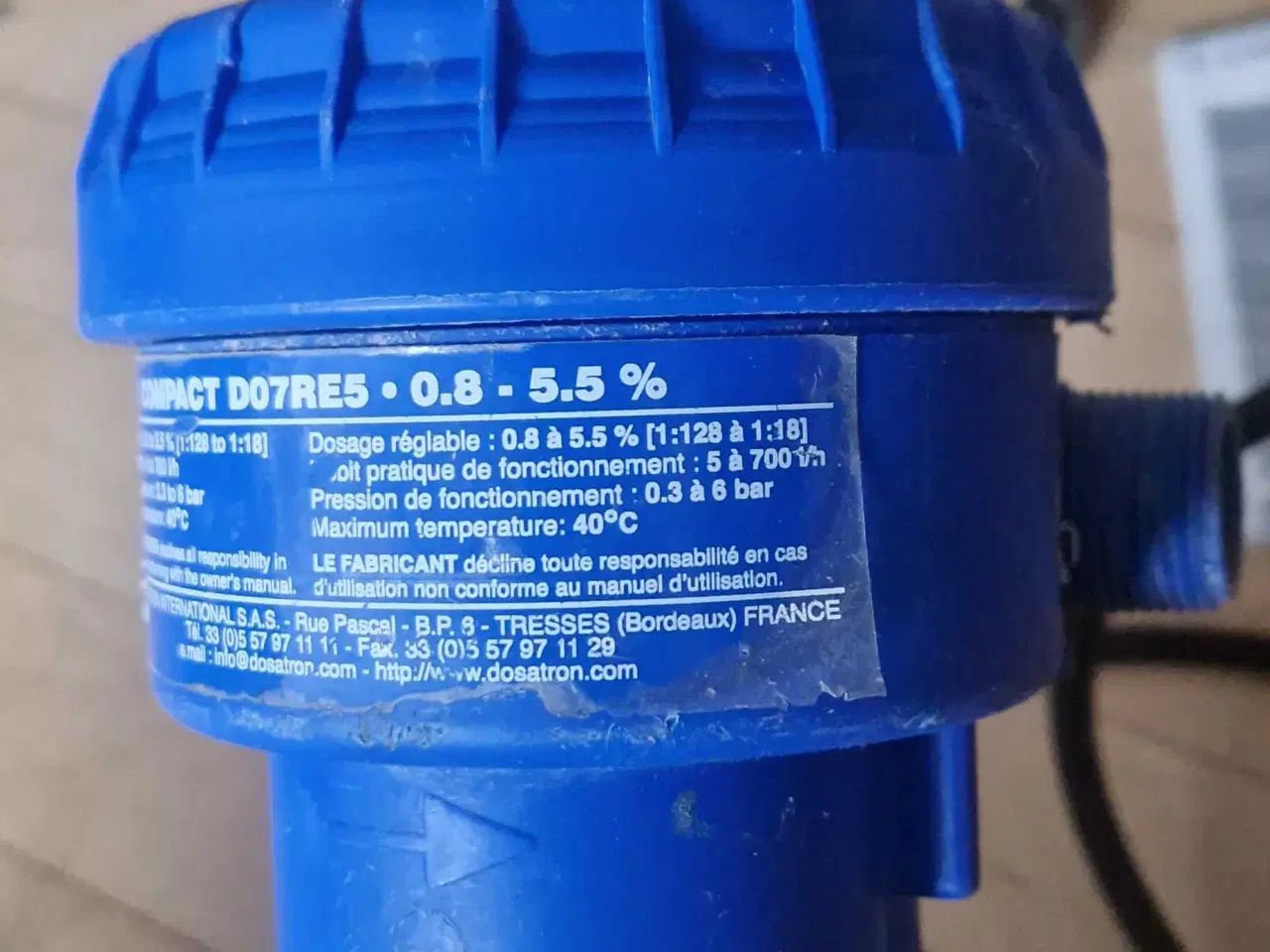 Billede 3 - Dosatron Compact Mini 0,8-5,5%