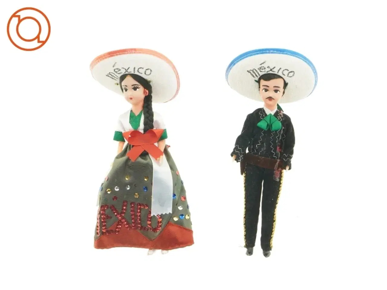 Billede 1 - Mexicanske souvenirdukker (str. 27 cm)
