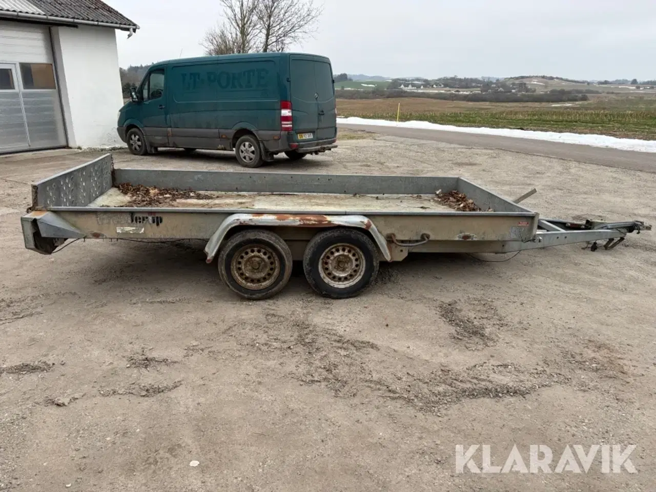 Billede 6 - Maskintrailer Brenderup 2000 kg med tip og alubund
