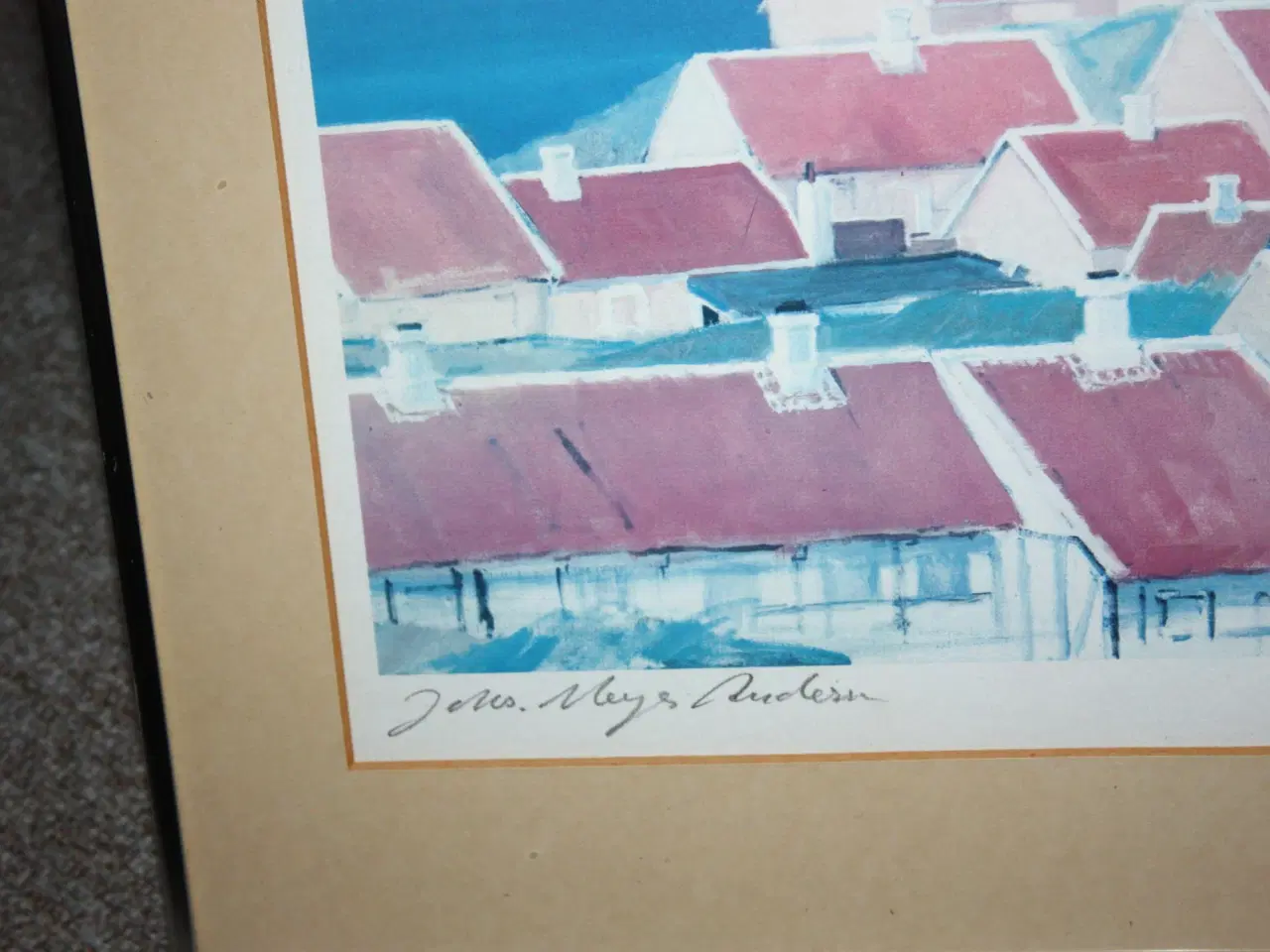 Billede 3 - Litografi af Johannes Meyer Andersen Gl. Skagen