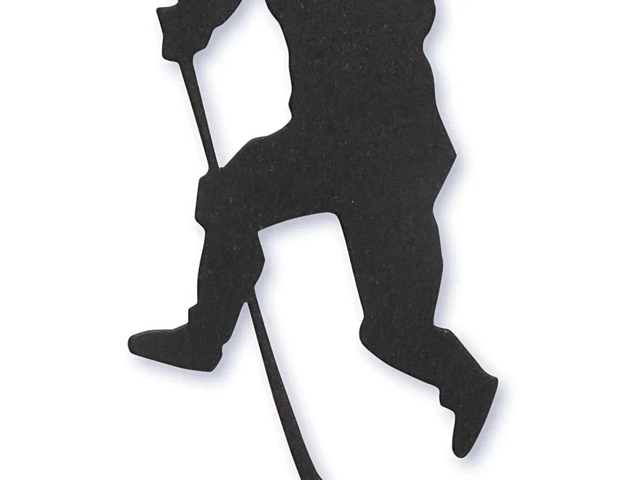 Billede 1 - Kartonmærkat, ishockeyspiller, str. 54x64 mm, sort, 10stk./ 1 pk.