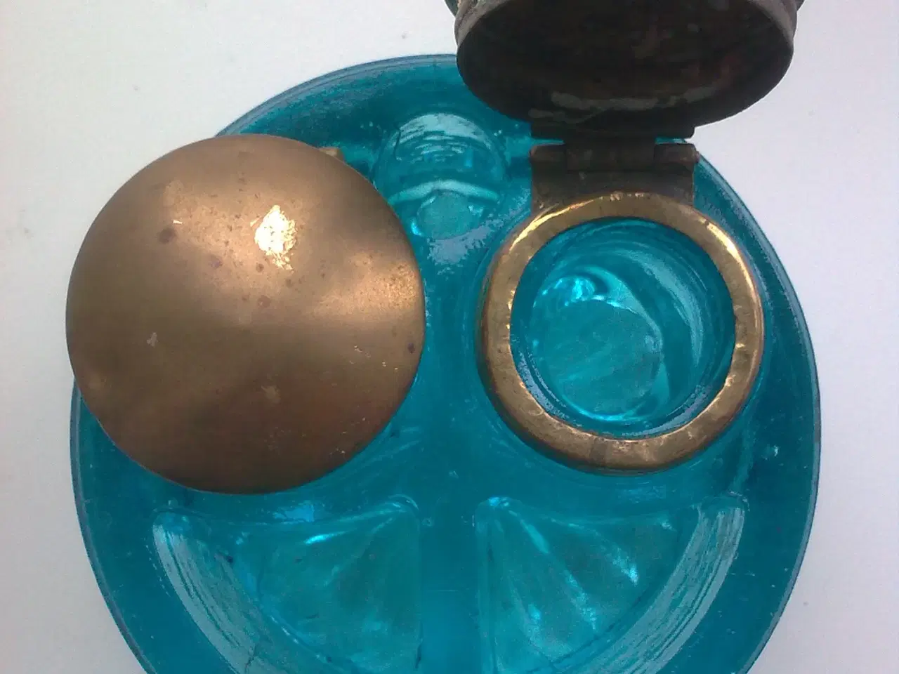 Billede 1 - Blækhus Danmark glas og messing