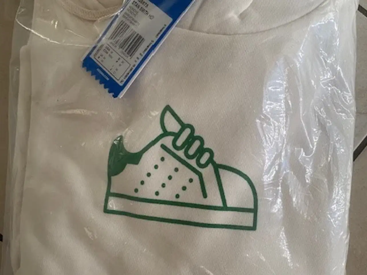 Billede 1 - Adidas Hoodie hvid bomuld str. M.