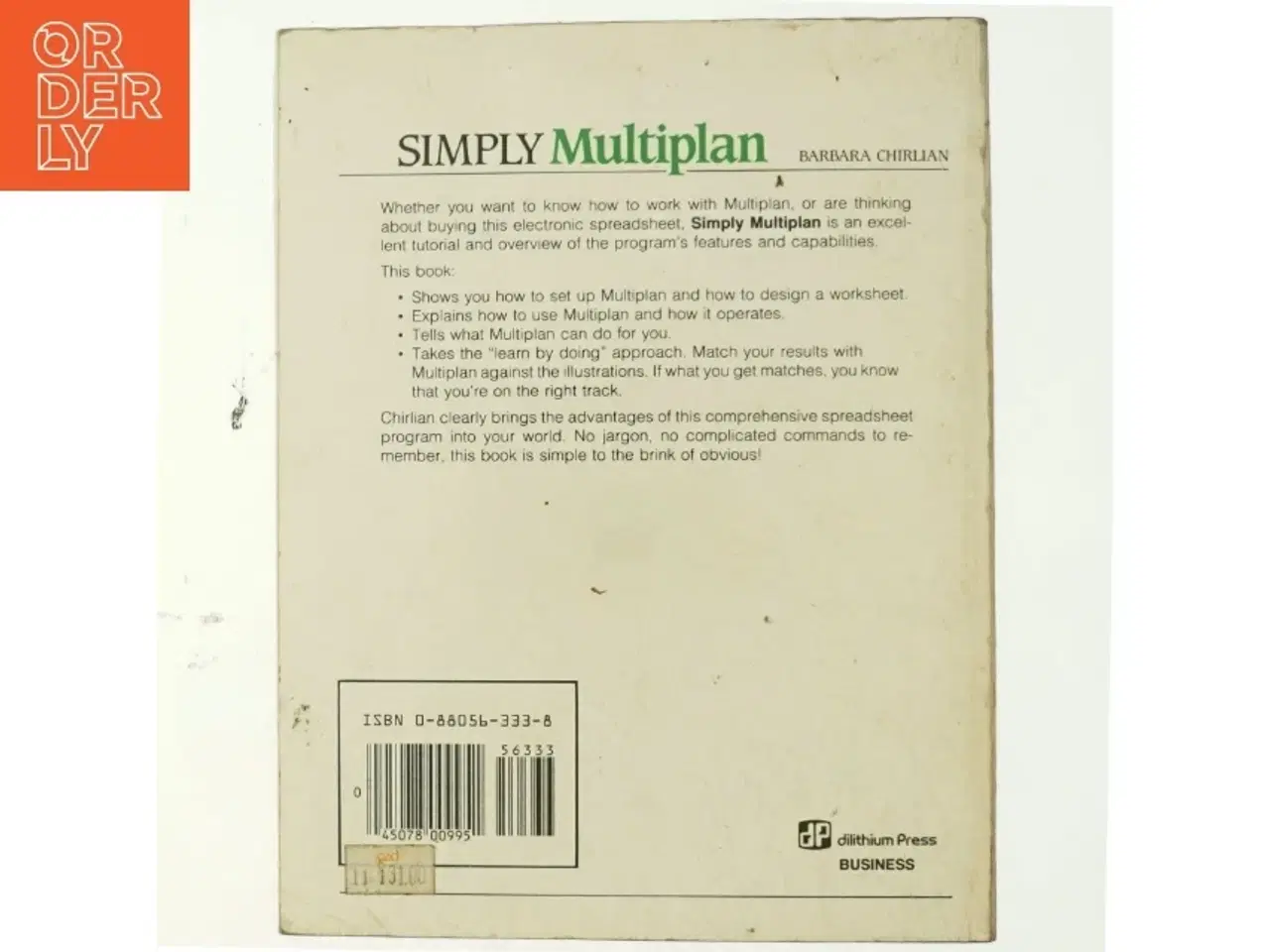 Billede 3 - Multiplan af Barbara s. Chirlian
