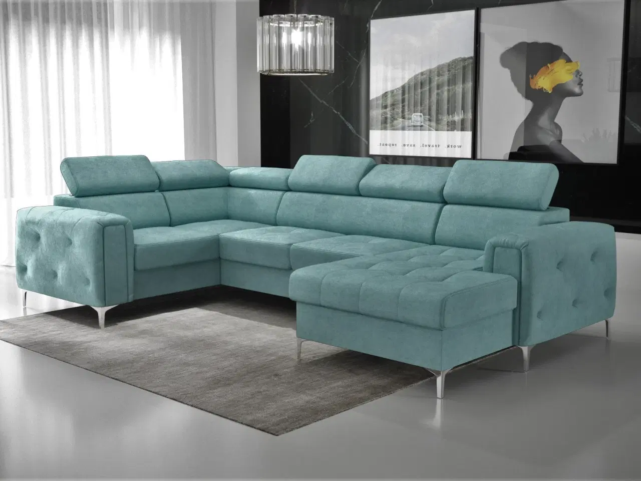 Billede 2 - ORIONIS MAX III HJØRNESOFA MED SOVEFUNKTION 165x320x185 CM