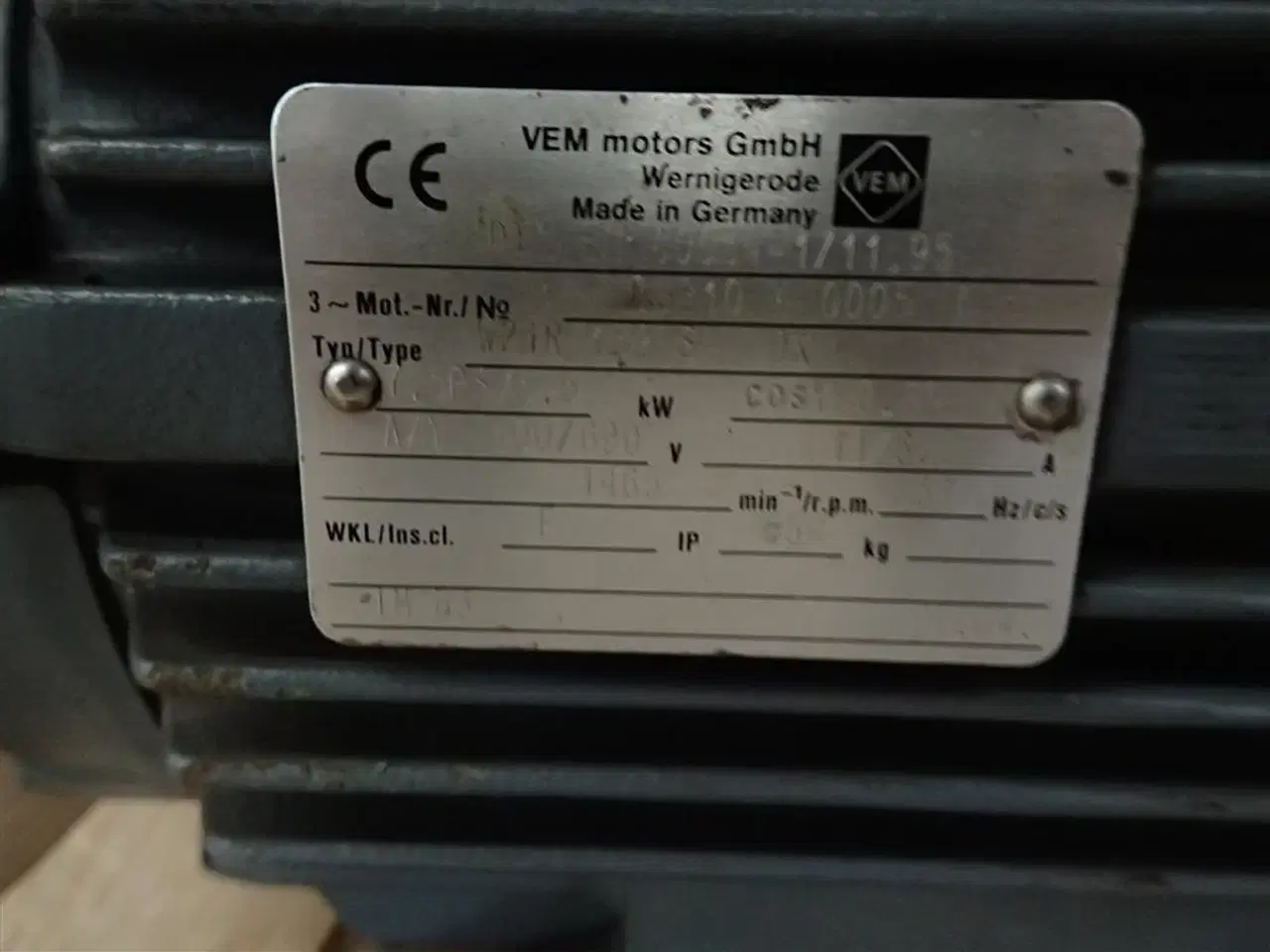 Billede 2 - - - - 5,5 kw, 7,5 hk 1460 om/min
