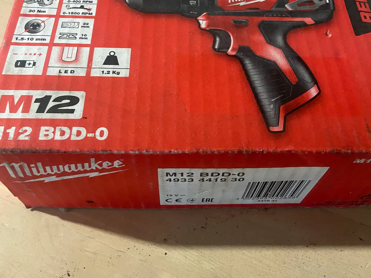 Billede 1 - Milwaukee m12 BDD bore/skruemaskine helt ny