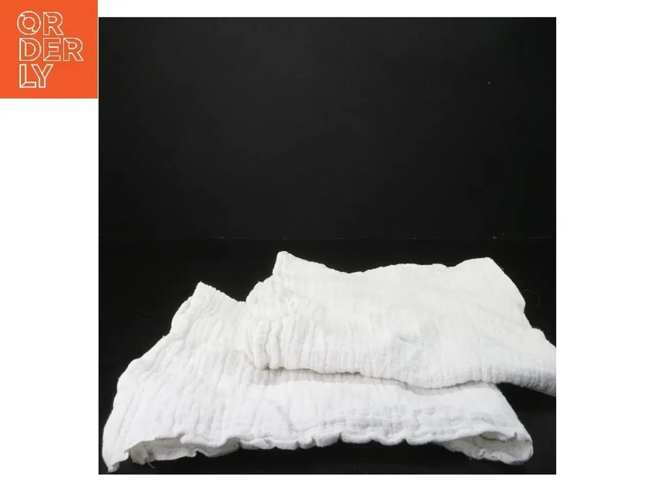 Billede 2 - Stofbleer i hvid (str. 2 styk, 50x60 cm)