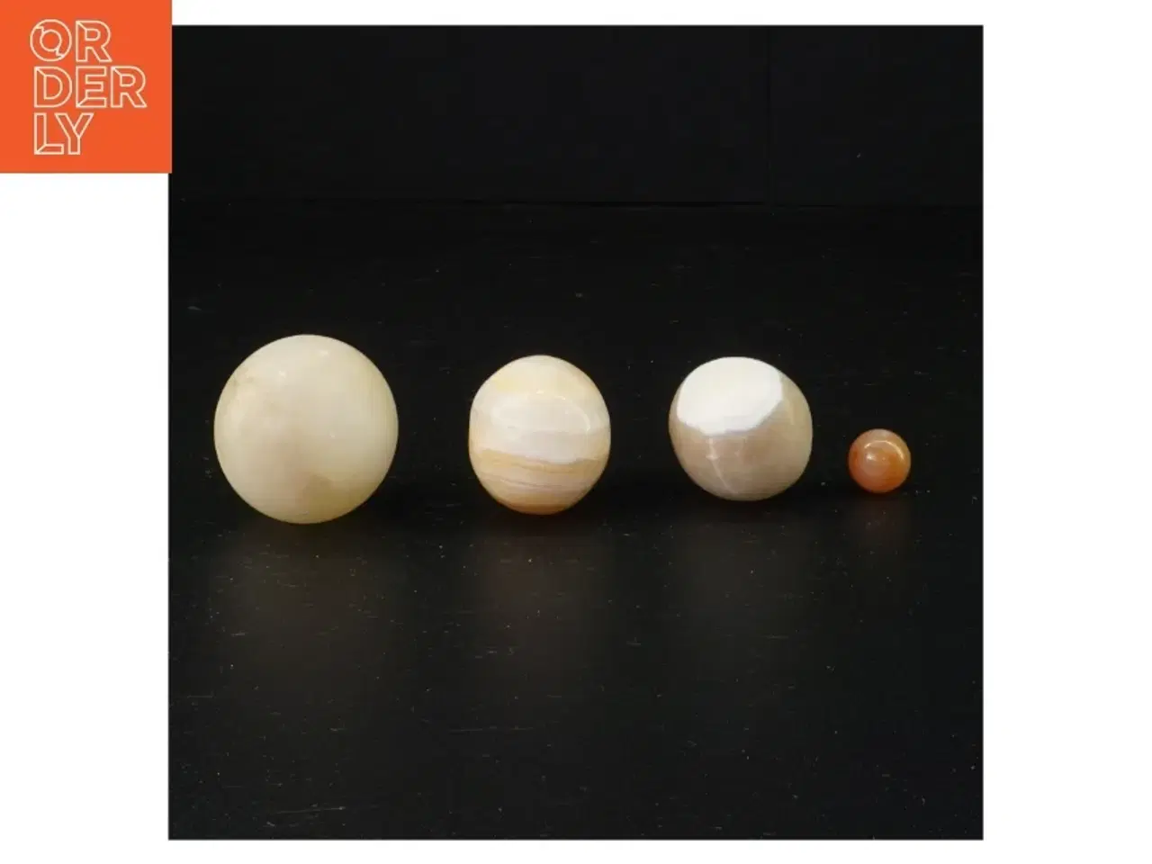 Billede 2 - Samling af Onyx marmor æg (str. 2 cm til 7 cm)
