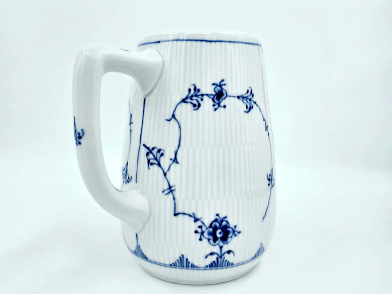 Billede 7 - Musselmalet Riflet Hotelporcelæn Stor Kande 