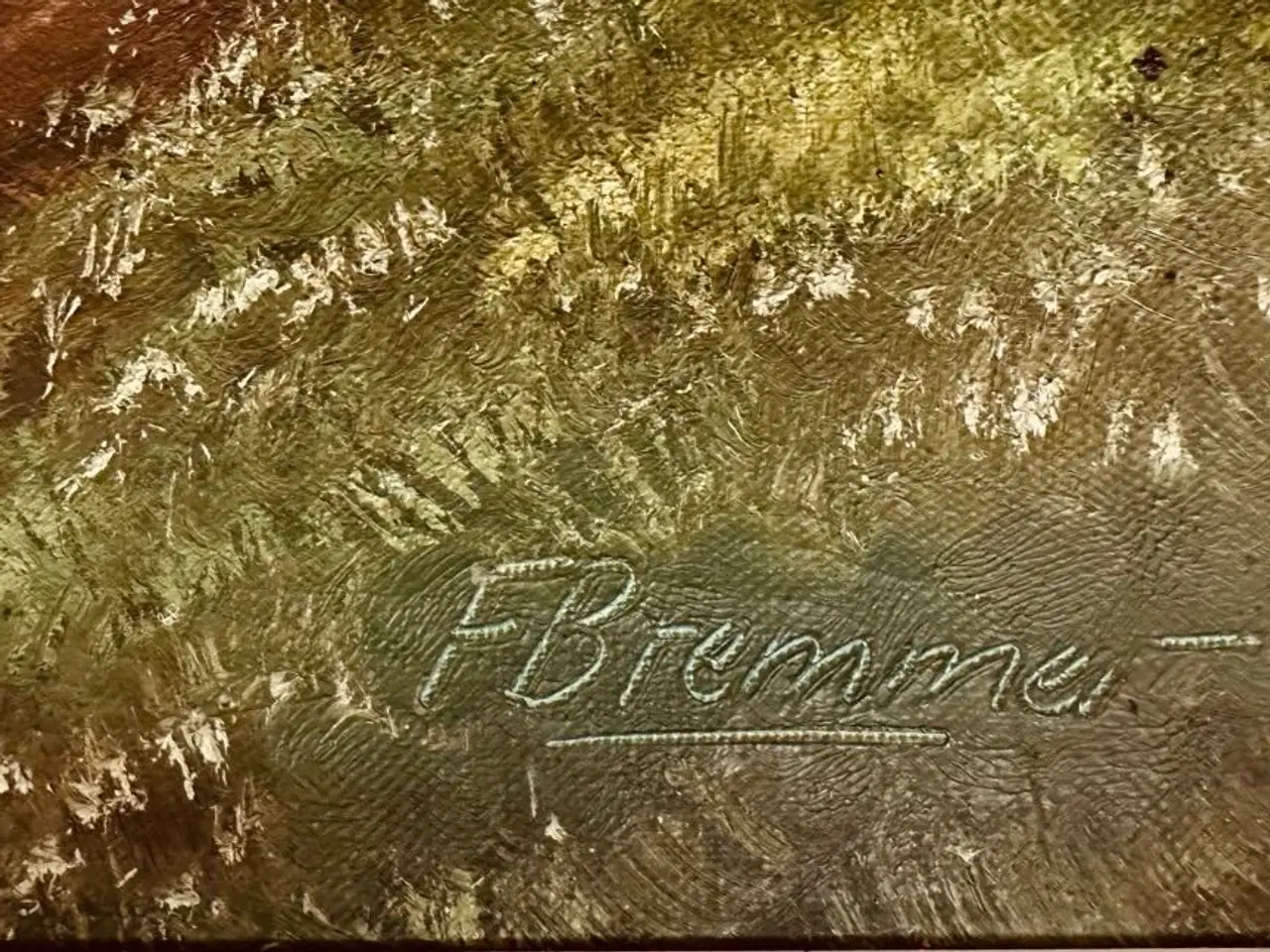 Billede 2 - Naturscene sign. FBremmer