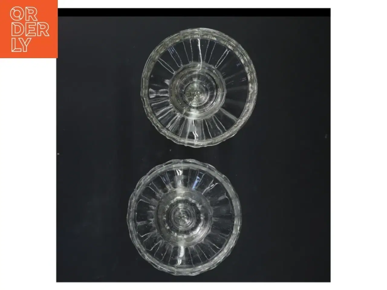 Billede 3 - Glas lysestager (str. 19 cm og 20 cm)
