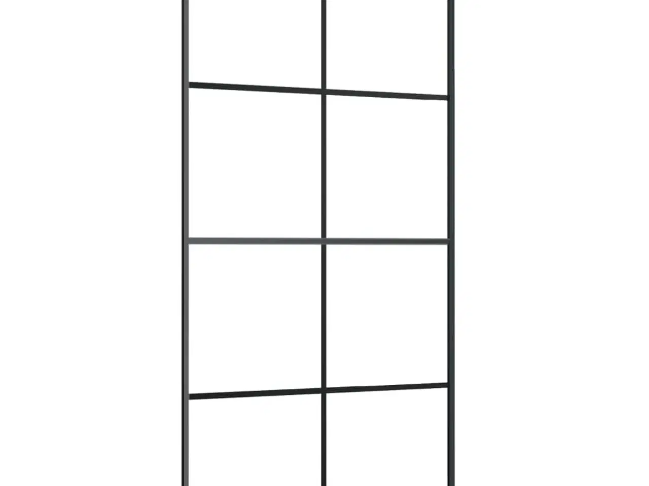 Billede 2 - Skydedør 102,5x205 cm sikkerhedsglas og aluminium sort