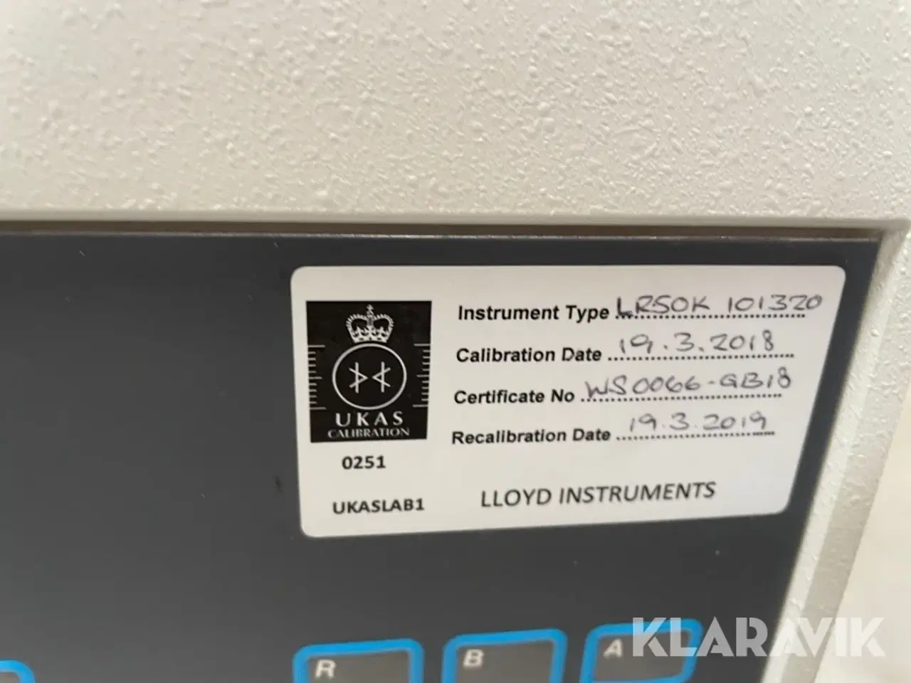 Billede 3 - materialeprøvningsmaskine Lloyd Instruments LR50K