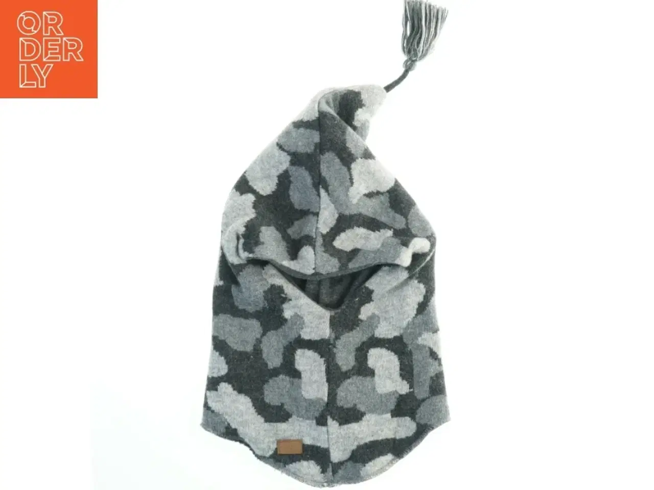 Billede 3 - Strikhue med kvast fra Melton (str. Ø 19 cm)