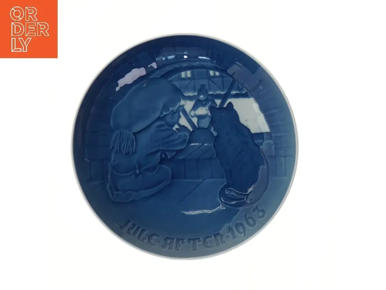 Billede 1 - B&G juleplatte 1963 fra Bing & Grøndahl (str. Ø 18,2 cm)