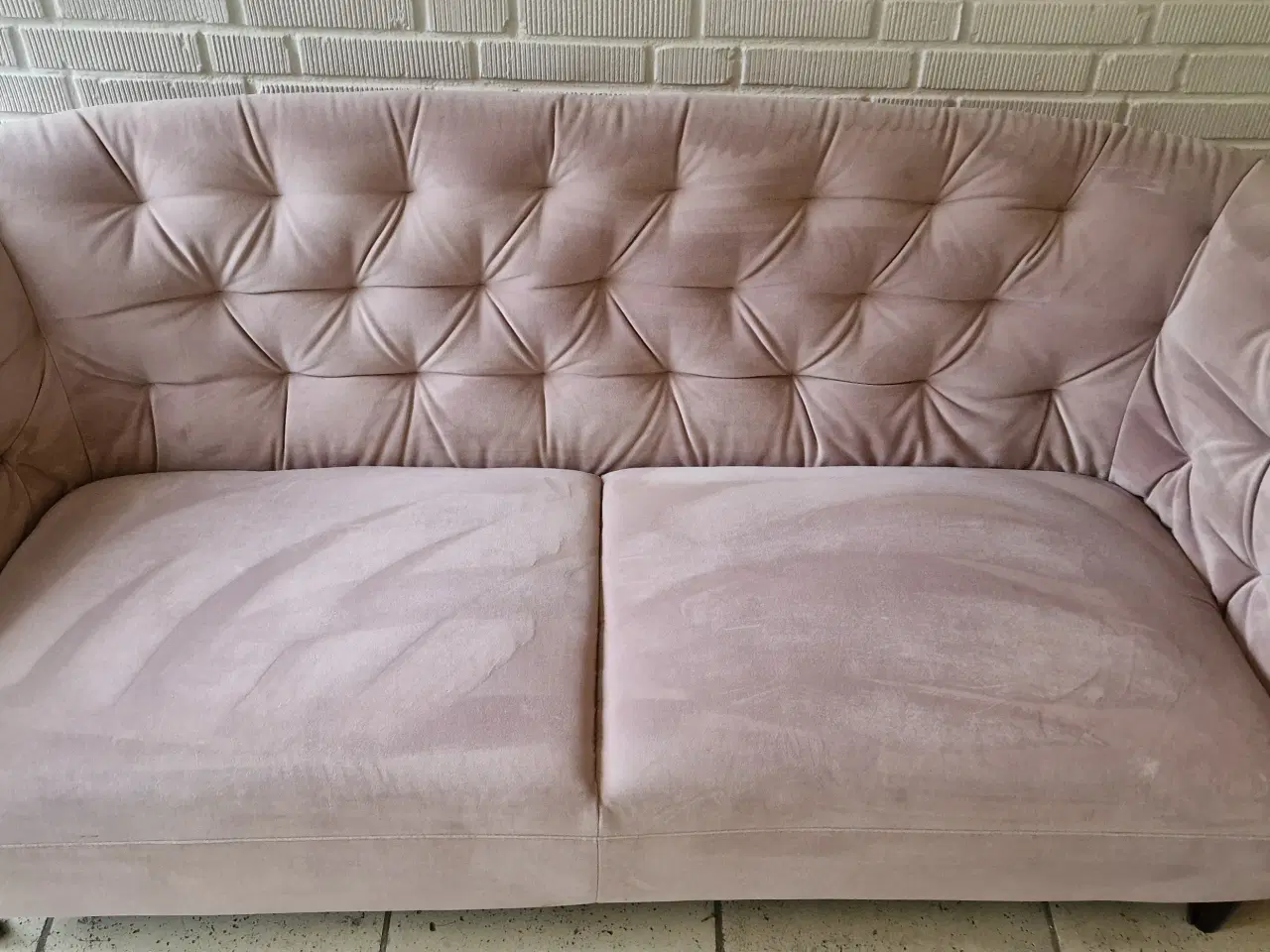 Billede 1 - Ria 3 pers. sofa i Dusty Rose velour