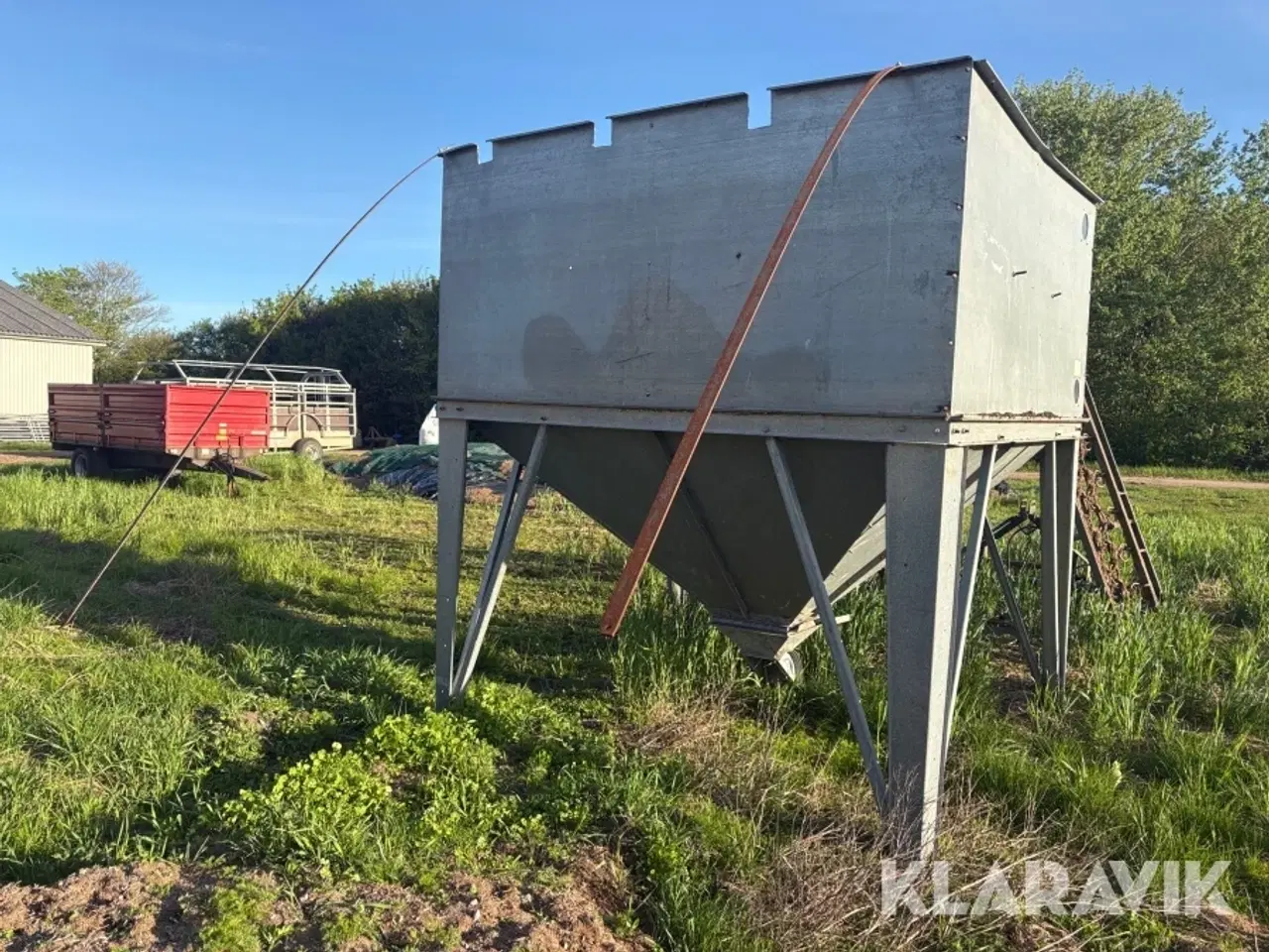 Billede 3 - Silo - galvaniseret - cirka 10m3