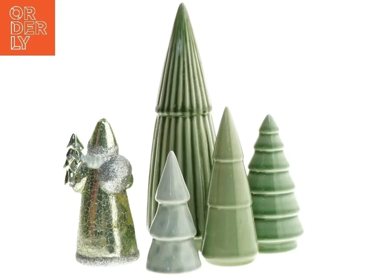 Billede 2 - Juletræ figurer og julemand dekoration (str. 9-22 cm)