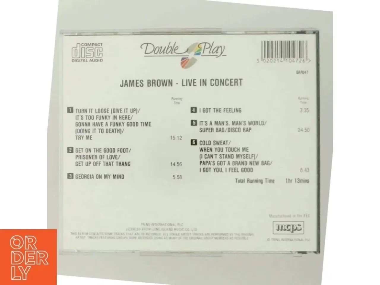 Billede 3 - James Brown - Live in Concert CD