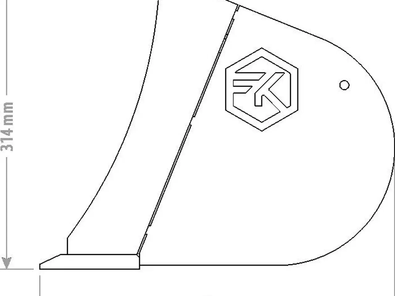 Billede 2 - FK Machinery Planerskovl 85cm  med s30/150 skifte