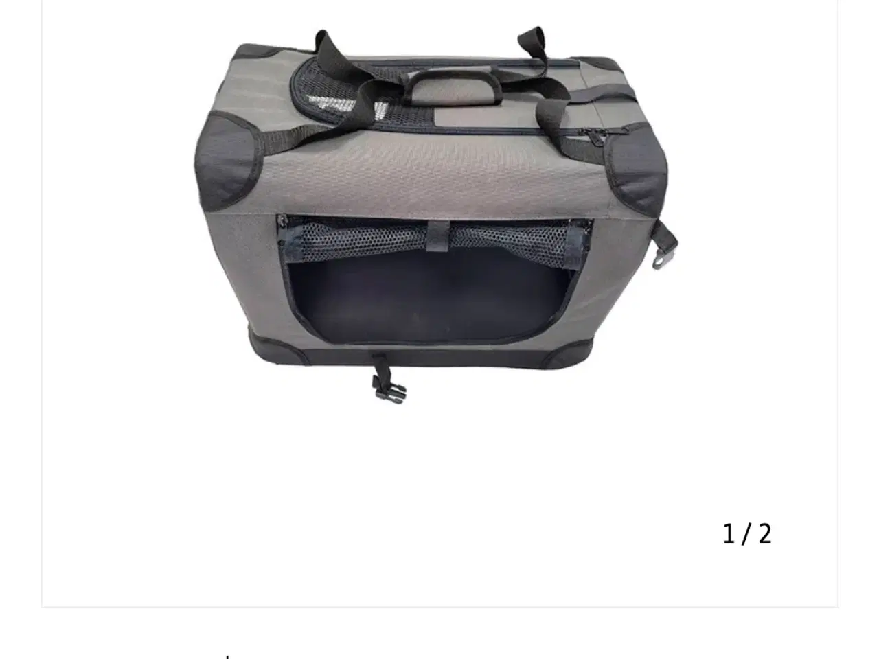Billede 4 - Transportbur Foldbar XL 81,3x58,4x58 cm grå