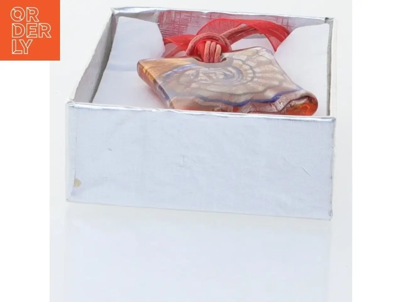 Billede 2 - Italiensk håndlavet halssmykke (str. Kasse 9 x 6 cm)