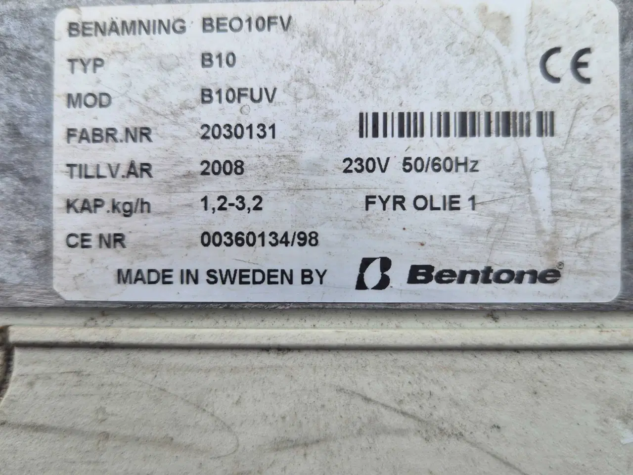 Billede 3 - Oliebrænder betone b10 