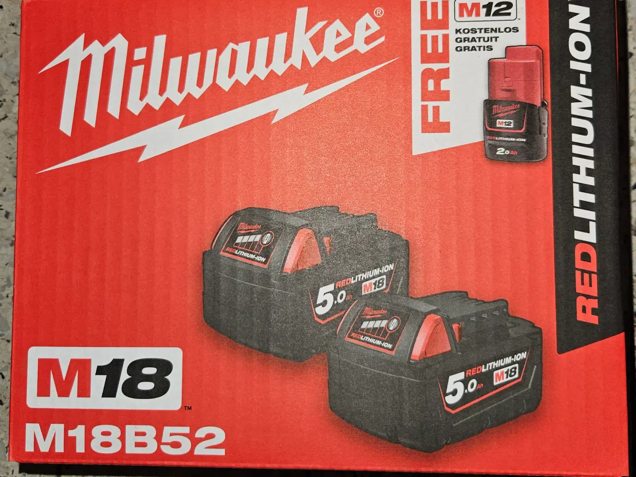 Billede 1 - Milwaukee batterisæt 