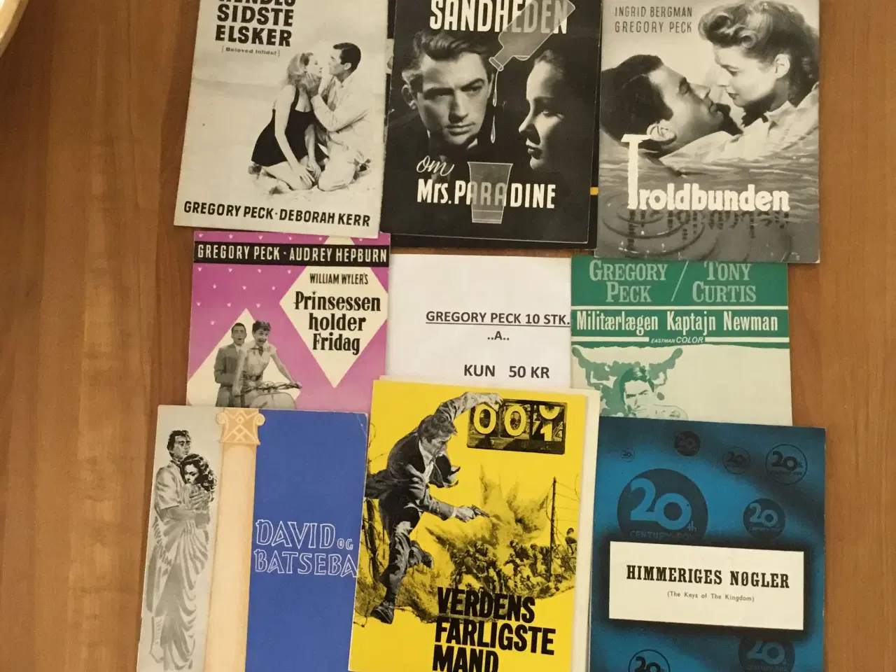 Billede 2 - GREGORY PECK.  10 A - 1 LOT
