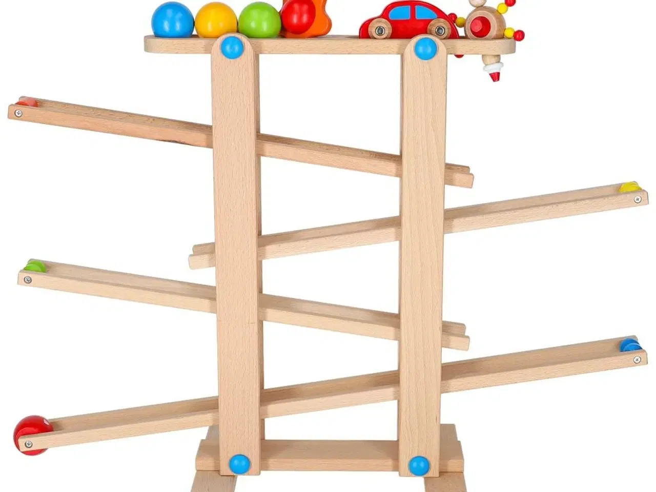 Billede 3 - Kuglebane i træ XXL – Montessori kulodrome