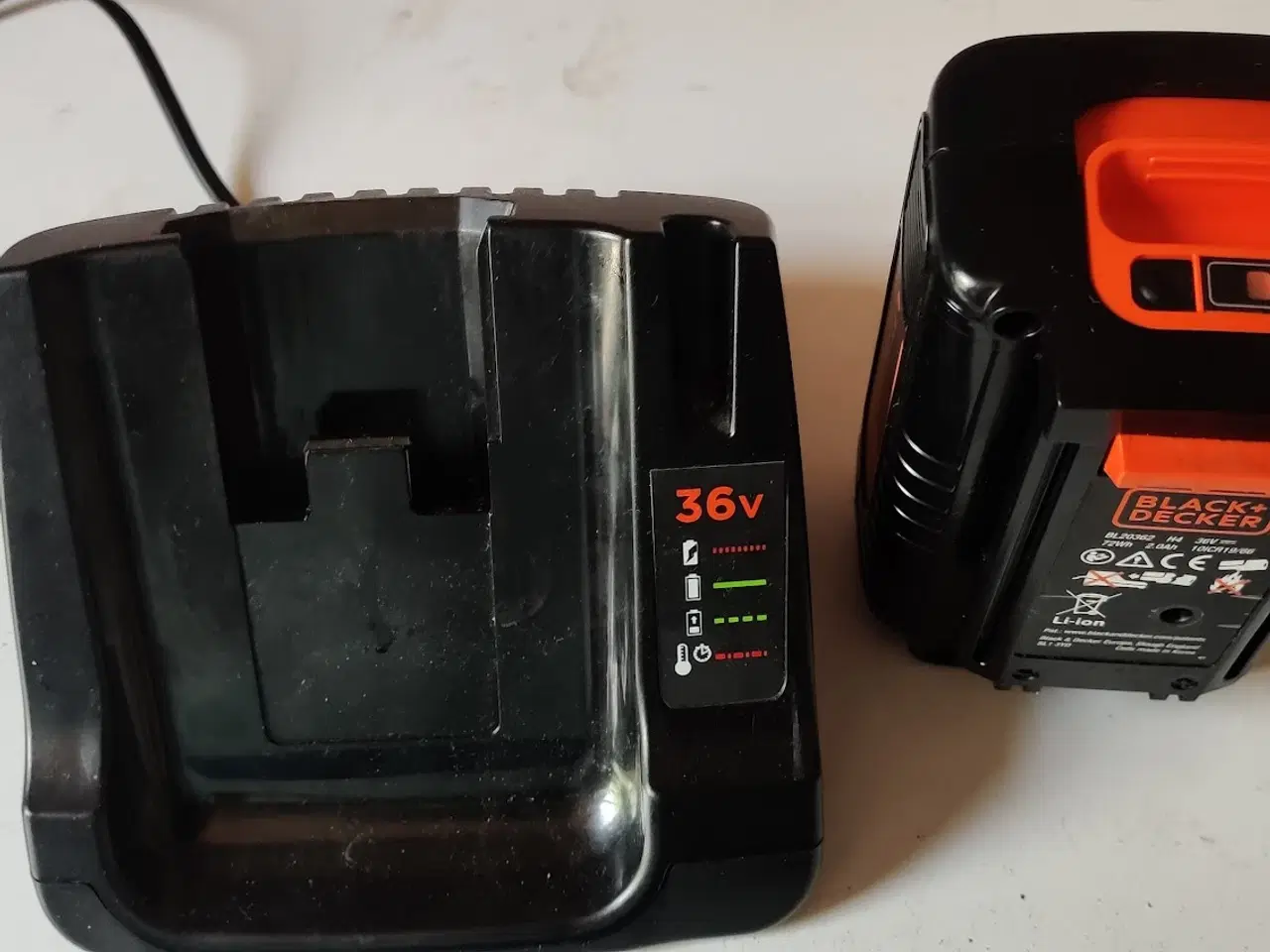 Billede 2 - Plæneklipper el Black + decker 36 v el-plæneklippe