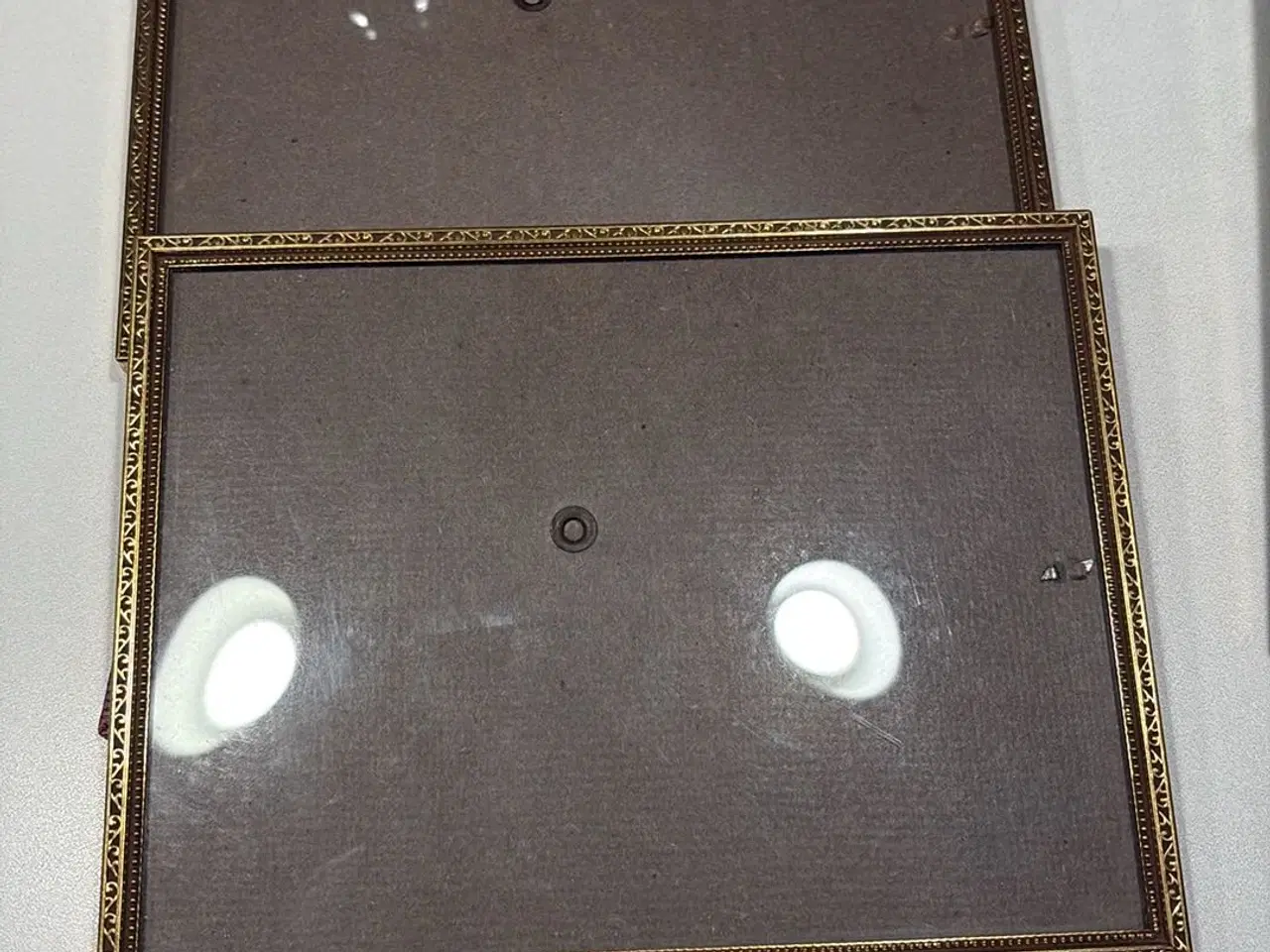 Billede 2 - Gamle rammer med buet glas