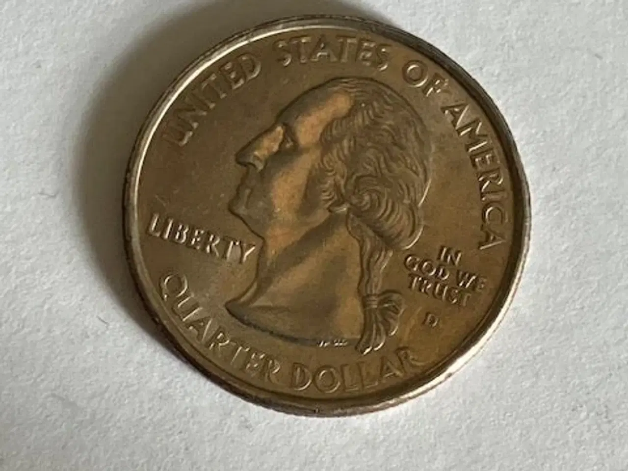 Billede 2 - Quarter Dollar 2007 Wyoming USA