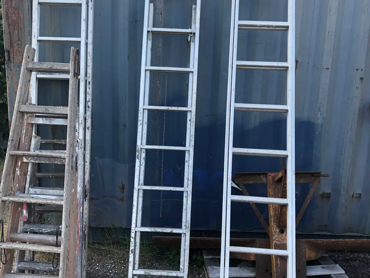 Billede 3 - Almindelige stiger i alu og træ