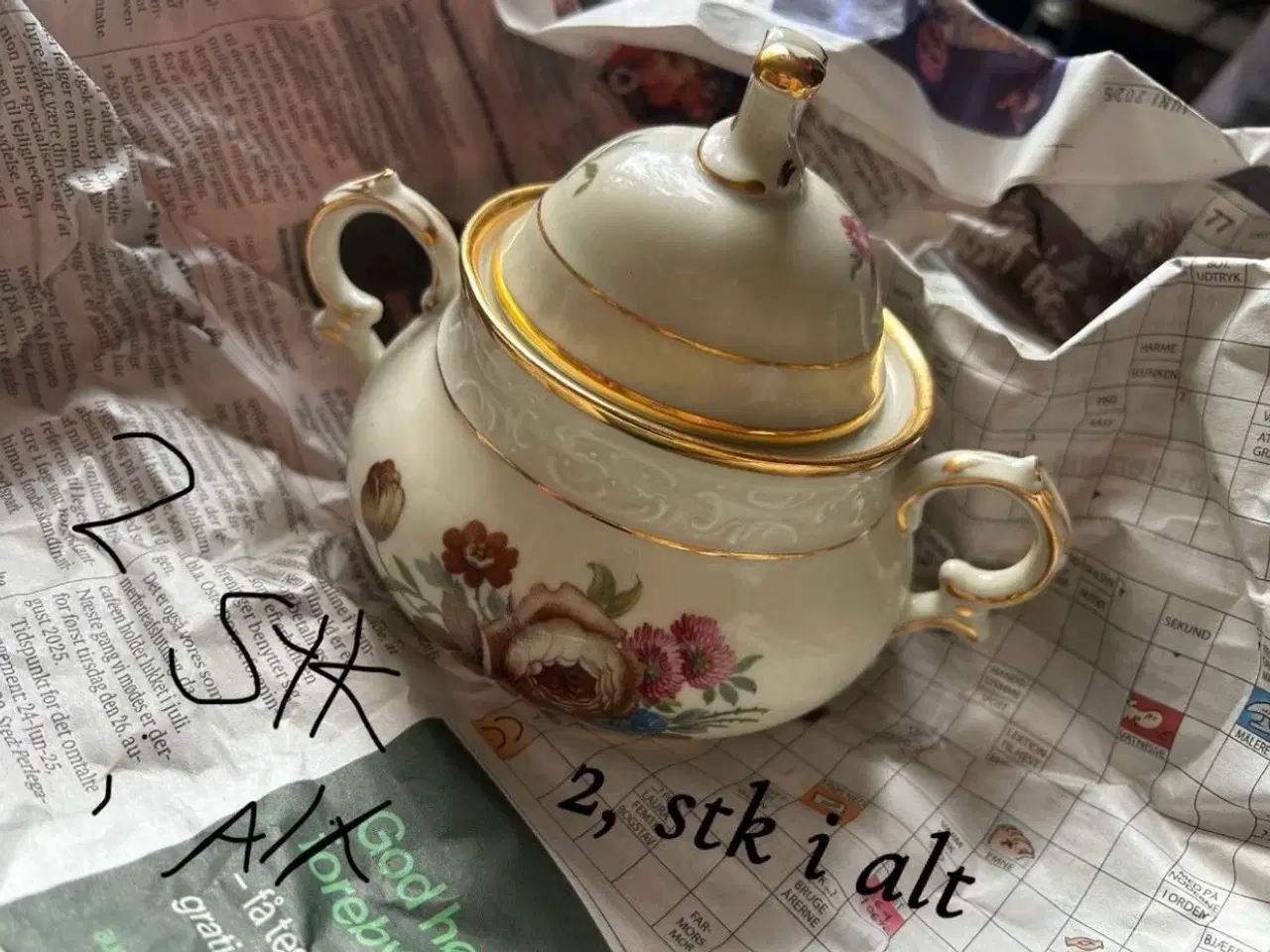 Billede 3 - Antik service fra kjøbenhavn porcelains malleri