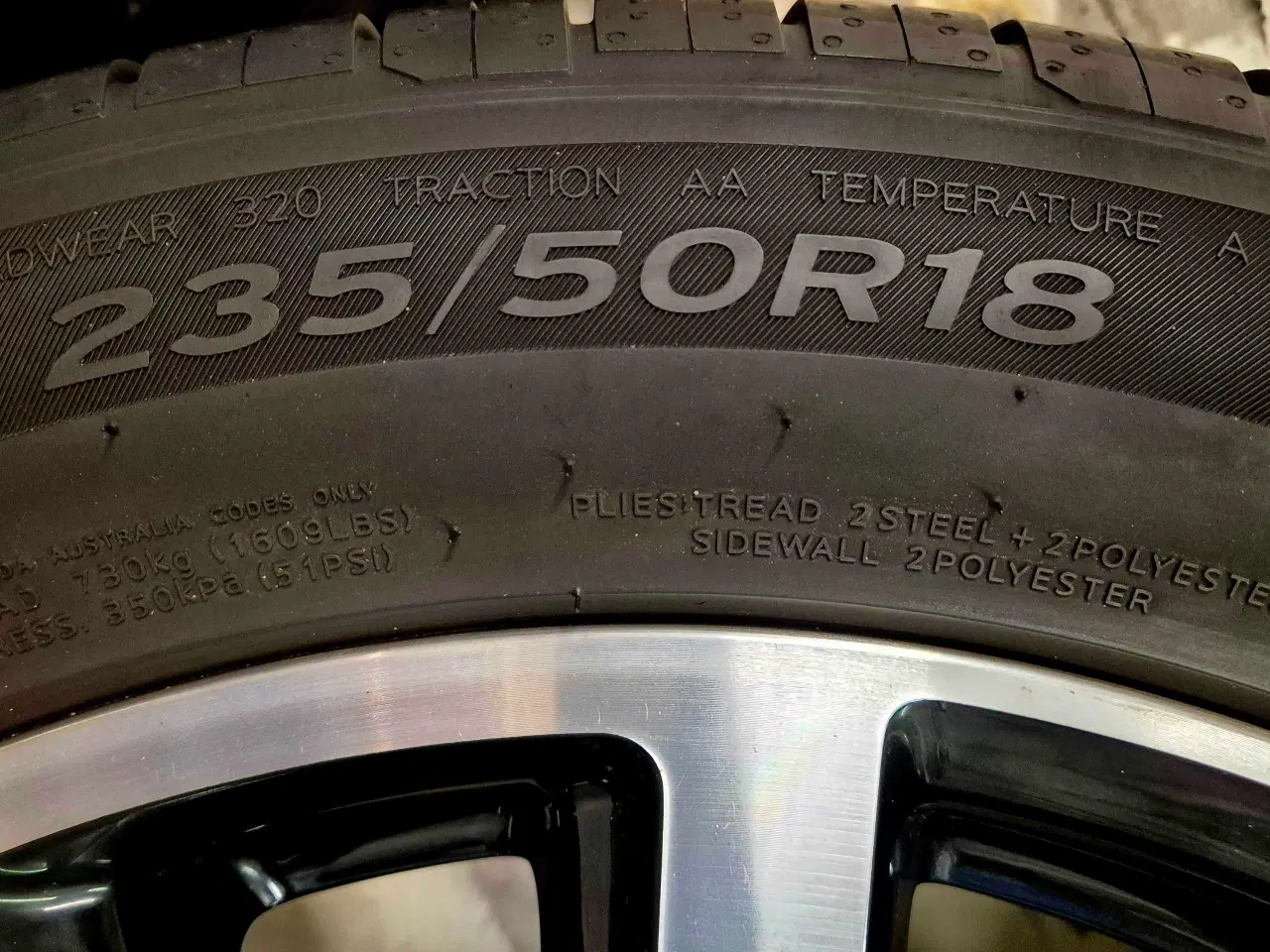 Billede 3 - FORD KUGA / S-MAX ORIGINAL ALUFÆLGE MED SOMMERDÆK 