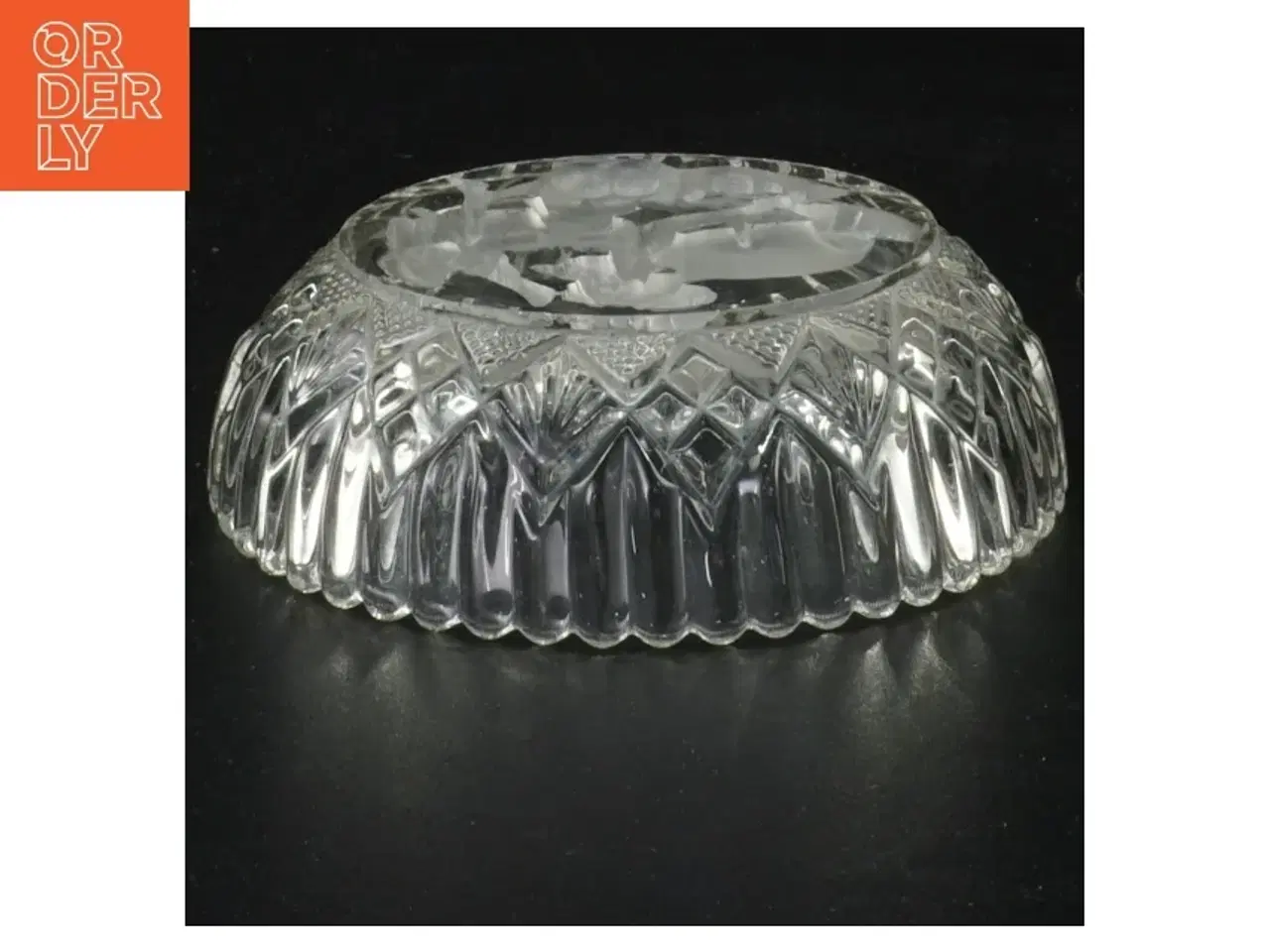 Billede 2 - Krystal skål med dekorativ kant (str. 11 x 3 cm)
